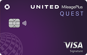 Clickable card art links to The New United Quest(Service Mark) Card product page